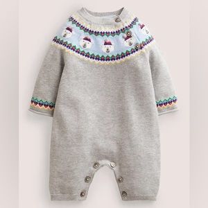 Boden Polar Bears Knitted Romper